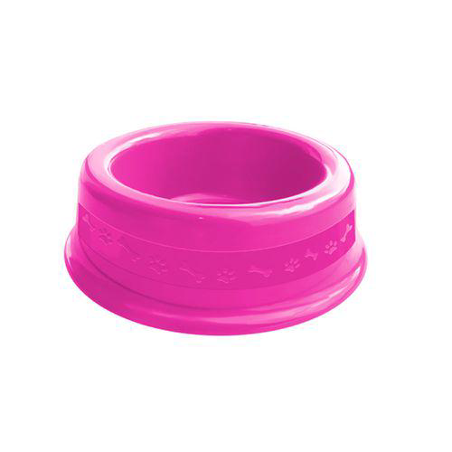 Comedouro Plástico Furacão Pet N1 350Ml Rosa