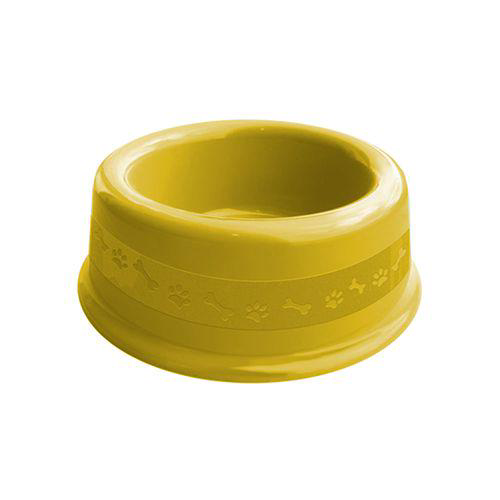 Imagem do produto Comedouro Plástico Furacão Pet N2 600Ml Amarelo