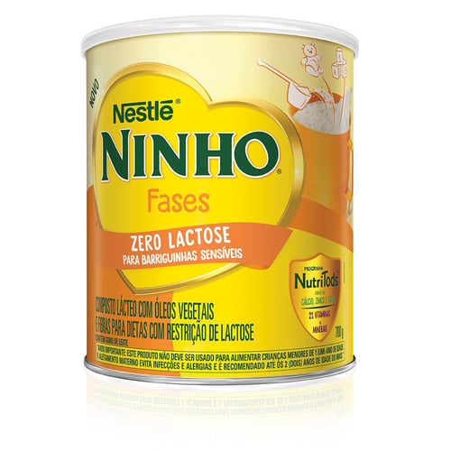 Composto Lácteo Ninho Fases Zero Lactose Com 700G