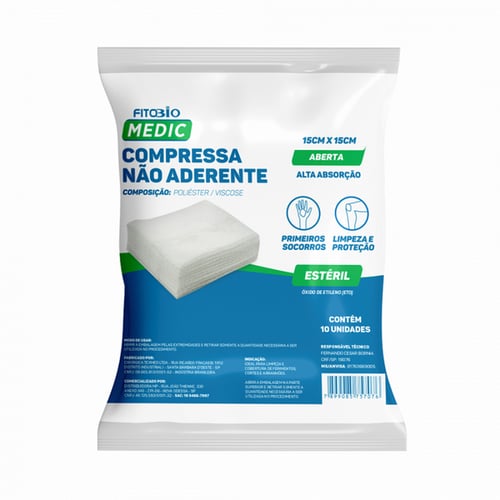 Imagem do produto Compr Gaze N/ Aderente Esteril 10Un