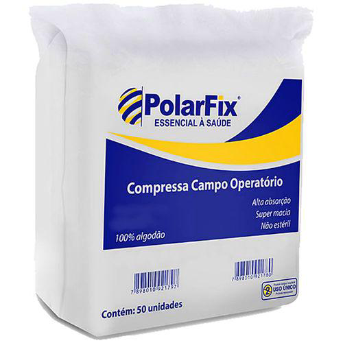 Compressa Campo Operatório Polarfix 23X25 Cm 9 G Sem Rx 50 Unidades