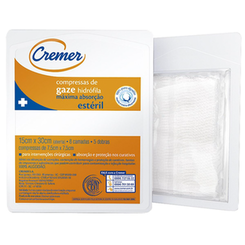 Compressa De Gaze Creme 13 Fios C 5 7,5Cm 7,5Cm