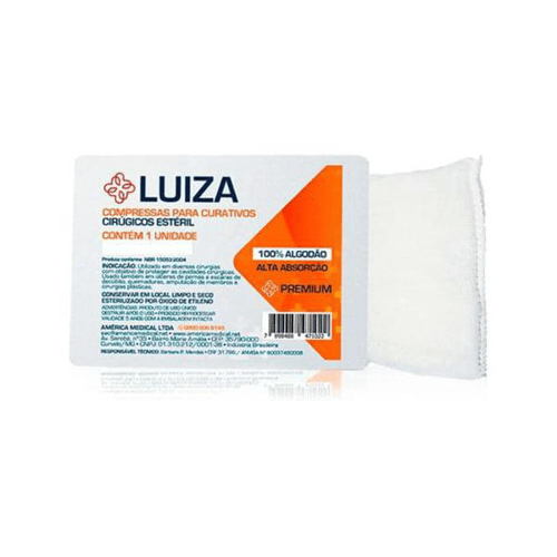 Compressa Para Curativo Luiza 15X30Cm 1 Unidade