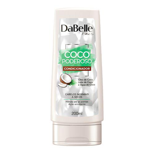 Condicionador Dabelle Coco Poderoso Cabelos Normais A Secos 200Ml