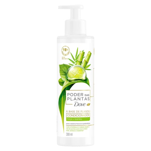 Condicionador Dove Poder Das Plantas Força + Bambu 300Ml