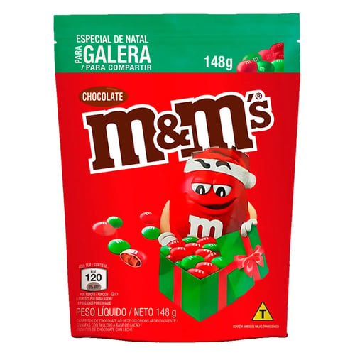 Imagem do produto Confeitos M&M Chocolate Especial De Natal 148G