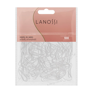 Conjunto De Elástico Para Cabelo Lanossi Cor Preto 6 Unidades