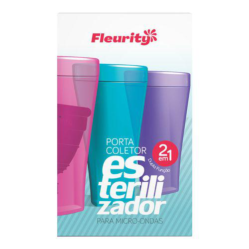 Copo Esterilizador Fleurity Roxo Com 1 Unidade