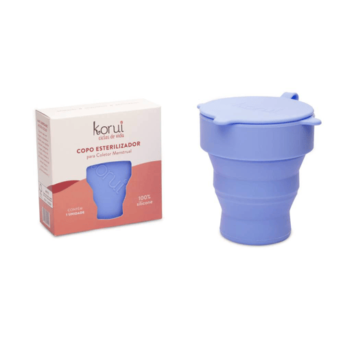 Copo Esterilizador Para Coletor Menstrual Korui Cor Lavanda