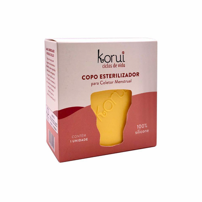 Copo Esterilizador Para Coletor Menstrual Korui Cor Sol