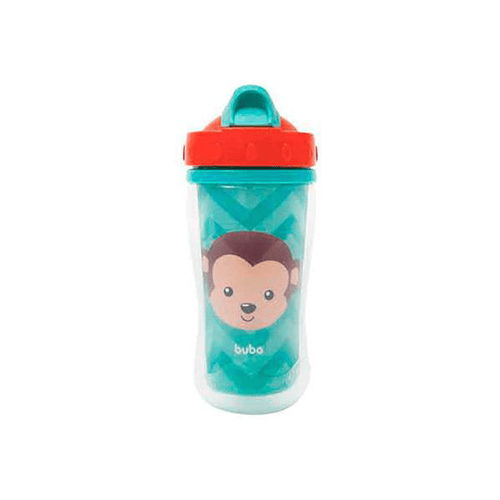 Imagem do produto Copo Parede Dupla Buba Baby Animal Fun Macaco Com 320Ml