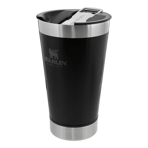 Copo Térmico De Cerveja Com Tampa Stanley Matte Black 473Ml