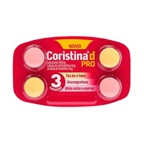 Imagem do produto Coristina D Pro 4 Comprimidos