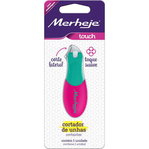 Imagem do produto Cortador De Unha Merheje Touch Verde E Rosa