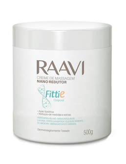 Creme De Massagem Nano Redutor Corporal Raavi Fittie 500G