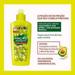 Creme De Pentear Dabelle Hair Intense Abacate Nutritivo 270G