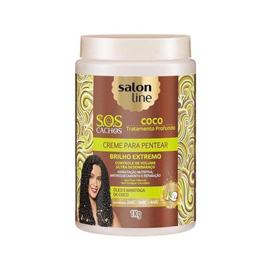 Imagem do produto Creme De Pentear Salon Line S.o.s Cachos Coco Tratamento Profundo 1Kg