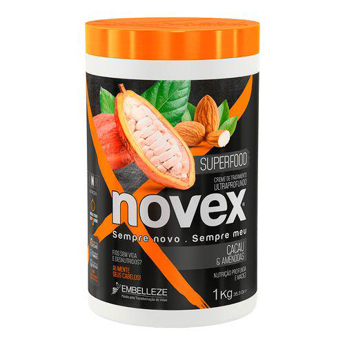 Creme De Tratamento Novex Superfood Cacau & Amêndoas Com 1Kg