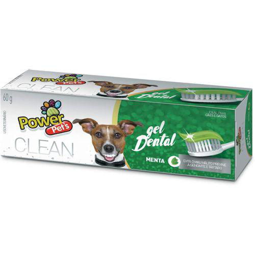 Creme Dental Power Pets Clean Menta 90G