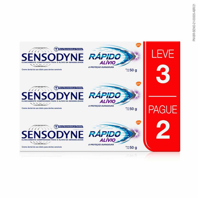 Imagem do produto Creme - Dental Sensodyne Rápido Alivio Com 50 Gramas - Leve 3 Pague 2