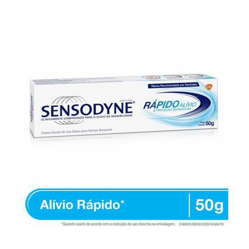 Imagem do produto Creme - Dental Sensodyne Rápido Alívio Com 50 Gramas