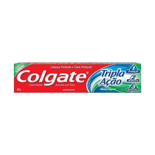 Creme Dental Colgate Tripla Ação 90G - T.Acao M.Original 90G