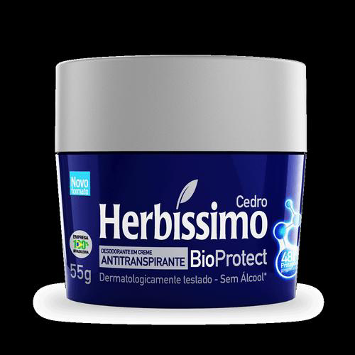 Creme Desodorante Antitranspirante Herbíssimo Bioprotect 55G