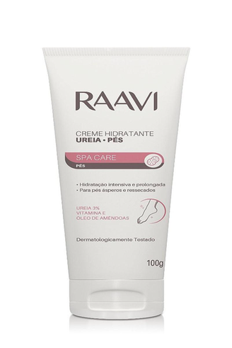 Creme Hidratante Ureia Para Os Pés Raavi Spa Care 100G