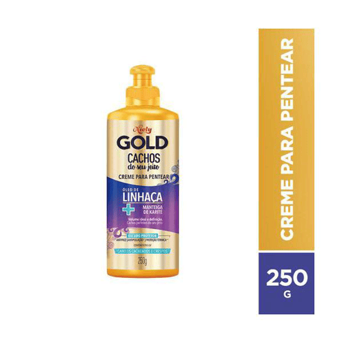 Creme Para Pentear Niely Gold Cachos Do Seu Jeito 250G