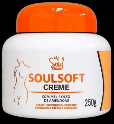 Creme Soul Soft Hidratante Com Mel E Óleo De Amêndoas 250G Soul Cosméticos Soul Cosmeticos
