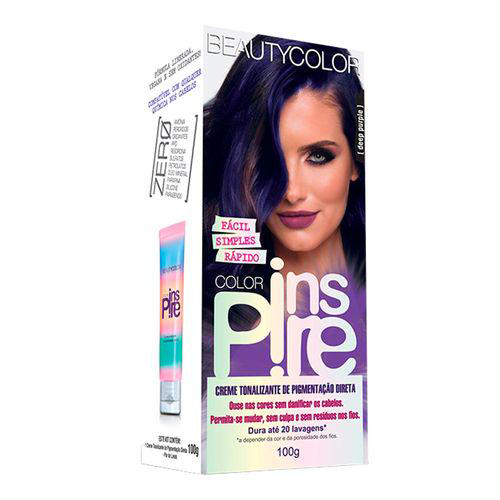 Creme Tonalizante Beauty Color Inspire Deep Purple 100G