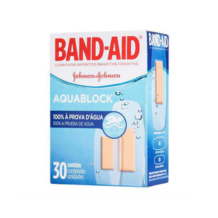 Curativo - Band-Aid Aquablock À Prova D'água C 30 Unidades