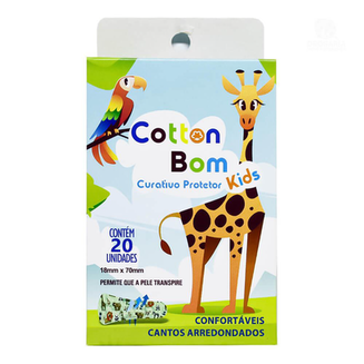 Imagem do produto Curativo Infantil Cotton Bom Kids Prime 20 Unidades