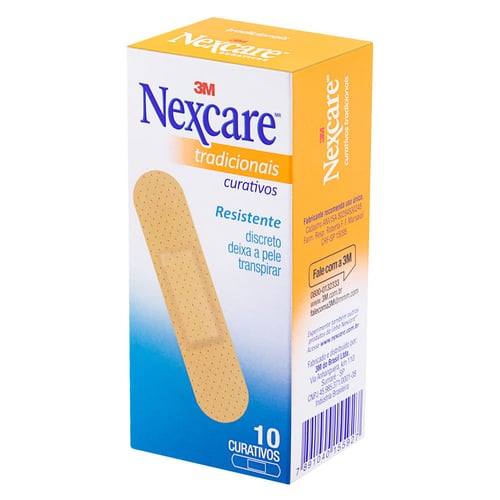 Curativos Nexcare Tradicional Com 10 Unidades