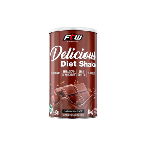 Delicious Diet Shake Chocolate 450G Ftw