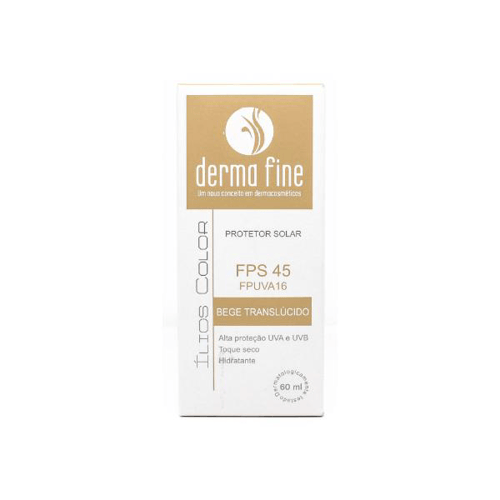 Dermafine Ílios Color Fps 45 Bege Translúcido 60Ml