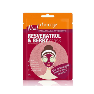 Máscara Facial Antioxidante Dermage Resveratrol & Berry 10G