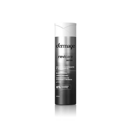 Dermage Revicare Detox Shampoo Anti Resíduo Charcoal