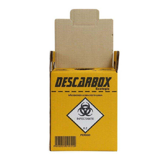 Descarbox Coletor Para Material Perfurocortante Ecologic Descartável 13L