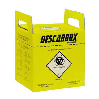 Coletor De Material Perfurocortantes 03 Litros (amarelo)- Descarbox