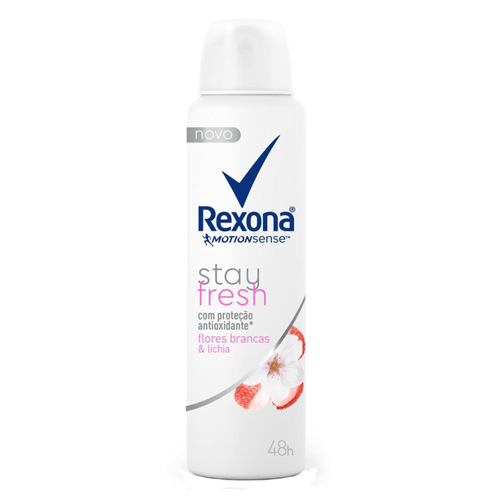 Desodorante Aerosol Rexona Flores Brancas E Lichia Feminino 150Ml