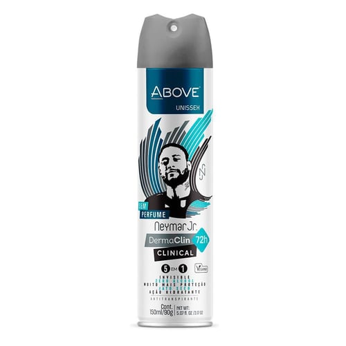 Desodorante Aerosol Sem Perfume Above Clinical Neymar Júnior 150Ml