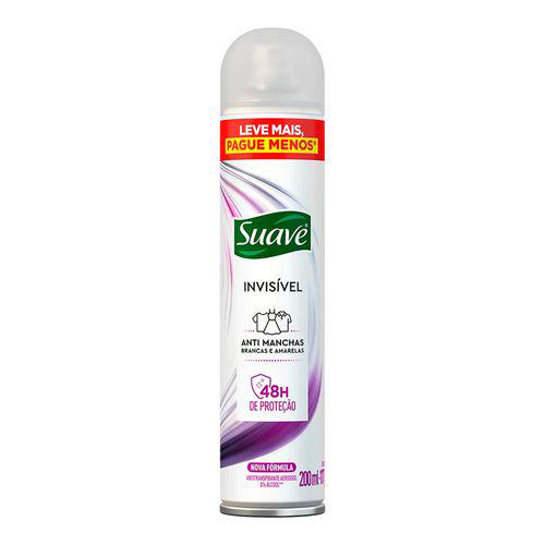 Desodorante Aerosol Suave Invisível 200Ml