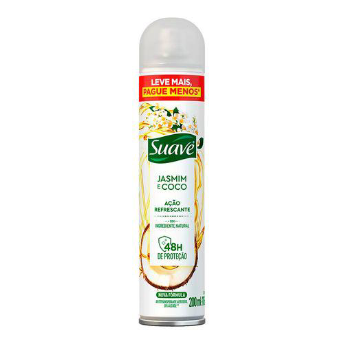 Desodorante Aerosol Suave Jasmin E Coco 200Ml