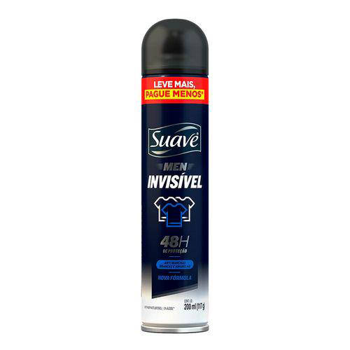 Desodorante Aerosol Suave Men Invisível 200Ml