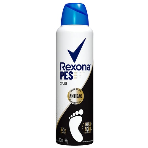 Desodorante Aerossol Para Os Pés Rexona Sport Com 153Ml