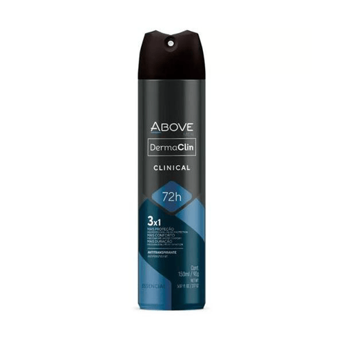 Desodorante Antitranspirante Aerosol Above Dermaclin Clinical Men Com 150Ml