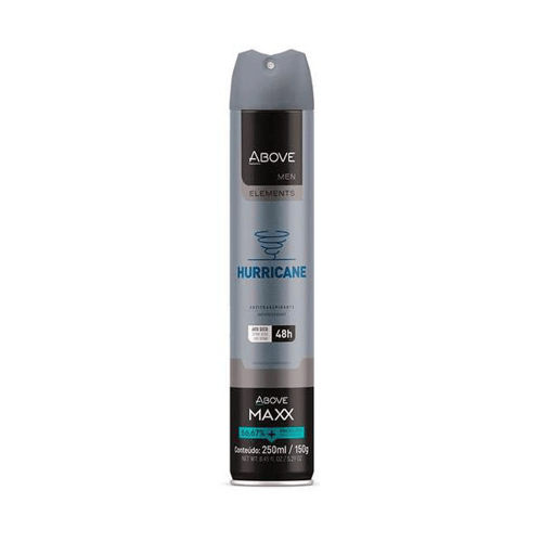 Desodorante Antitranspirante Aerosol Above Men Maxx Elements Hurricane Com 250Ml