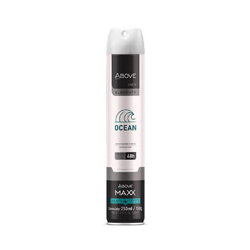 Desodorante Antitranspirante Aerosol Above Men Maxx Elements Ocean Com 250Ml