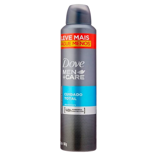 Desodorante Antitranspirante Aerossol Dove Men +Care Cuidado Total Com 250Ml 250Ml